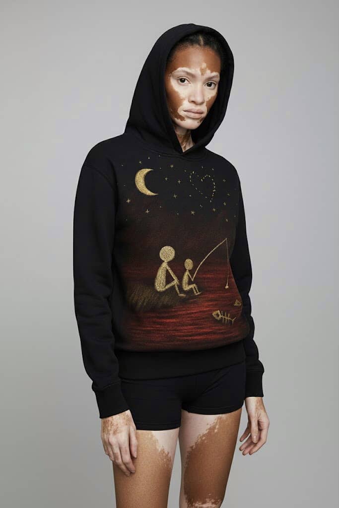 Moonlit Silence - Fishing Hoodie