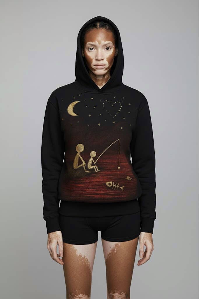 Moonlit Silence - Fishing Hoodie