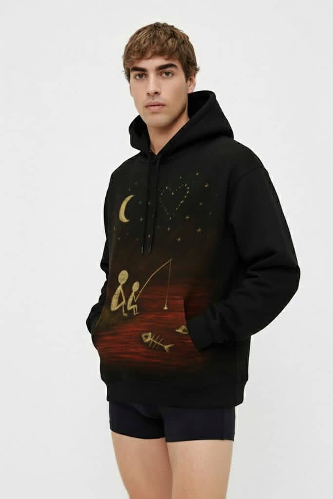 Moonlit Silence - Fishing Hoodie